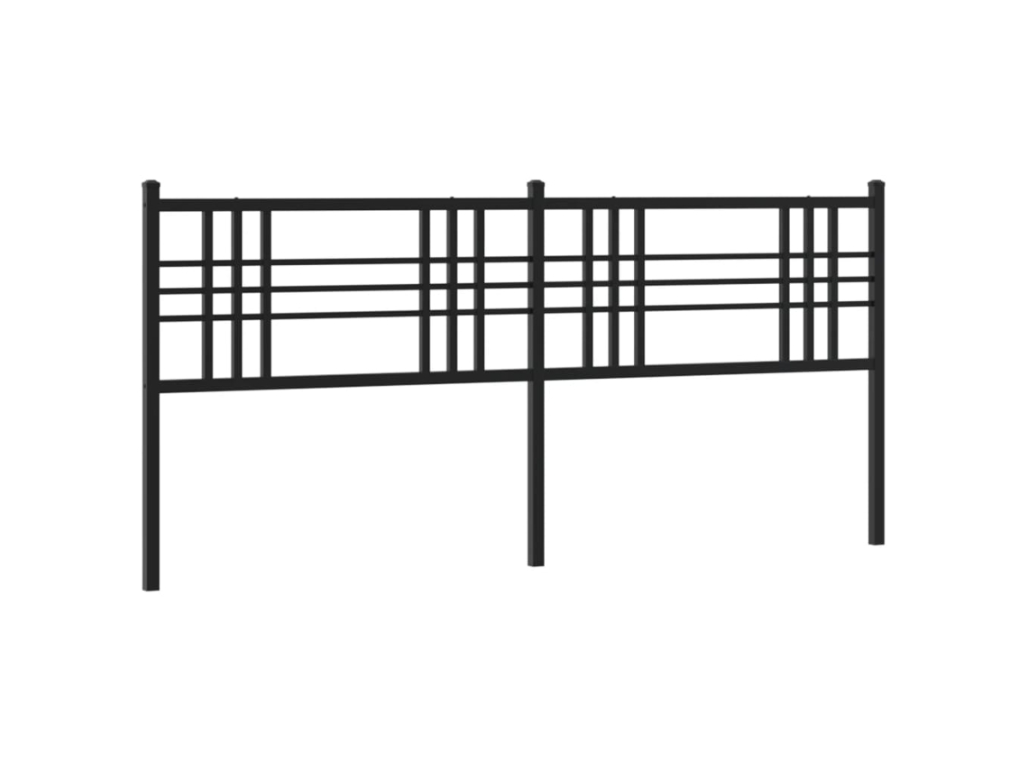 Headboard, Headboards Vidaxl Preto Aço (200 Cm)