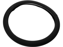 Capa De Volante Em Couro Pu Preto, Fácil De Instalar, Antiderrapante E Respirável.