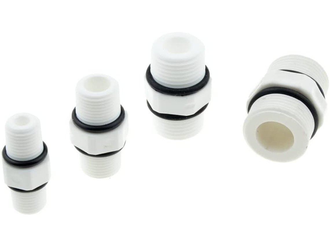 Conector de Tubo Adaptador Plástico Nylon 1/4, 3/8, 1/2, 3/4, S/MARCA
