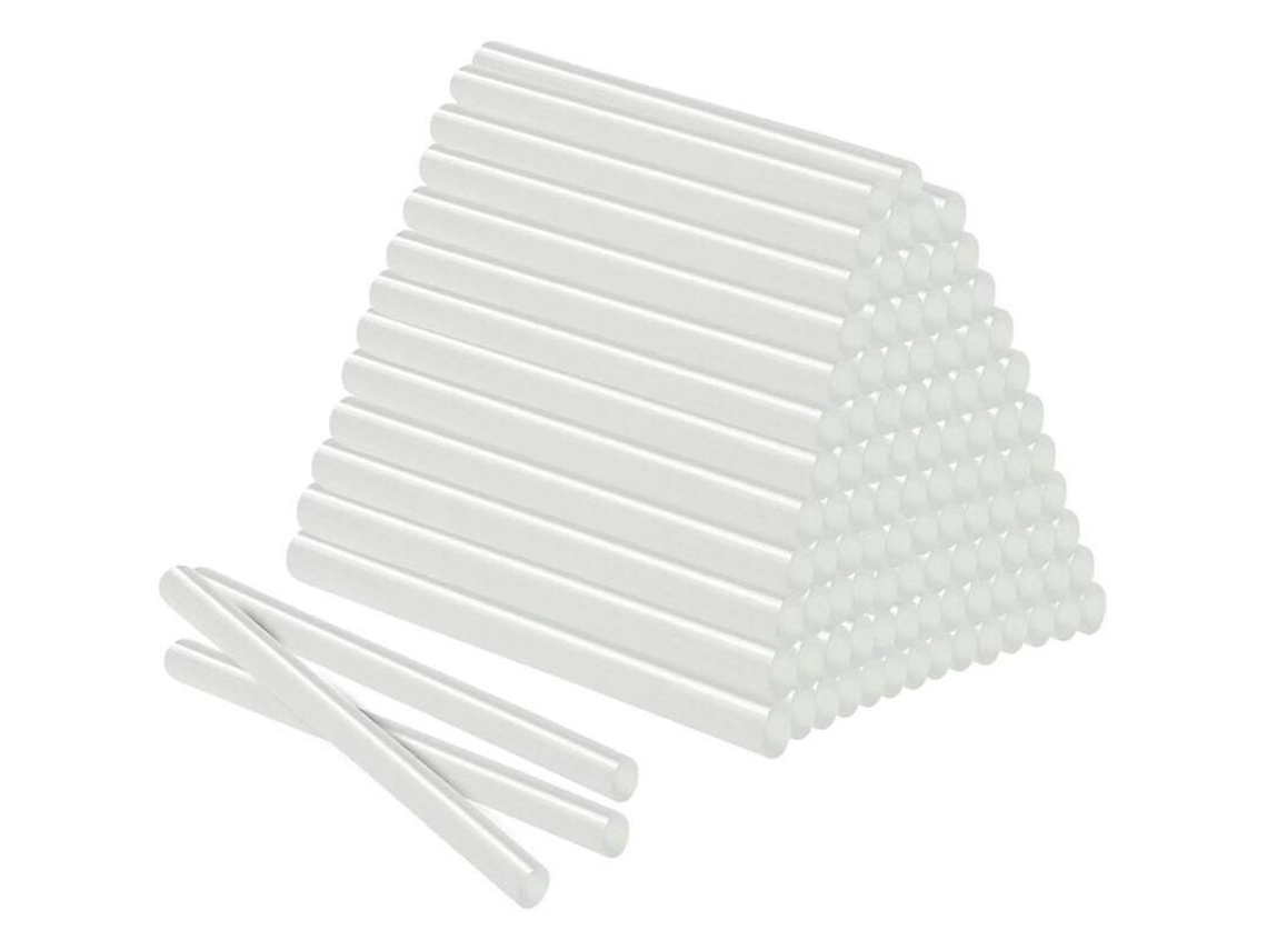 100 bastões de cola quente transparentes de 11 mm x 200 mm, 2 kg, para pistola de cola quente universal.