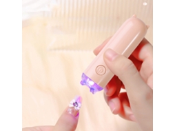 Lâmpada Led Portátil Para Manicure Em Gel, Mini Lâmpada De Mão De 3w Para Secagem Rápida Em Salão De Beleza Em Casa, Rosa