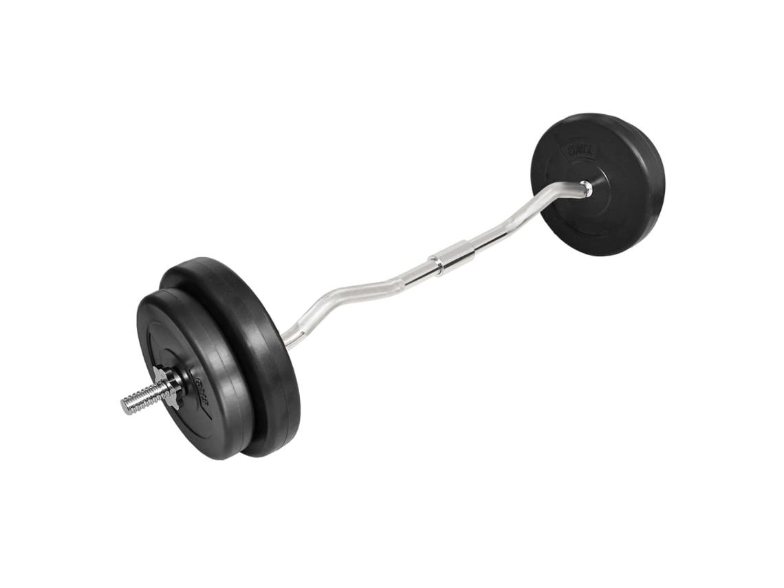 Curl Bar, Curl Bars Vidaxl Preto Metal (n/a)