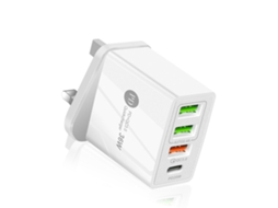 Carregador Rápido Pd36w LAXISCREED com Múltiplas Portas