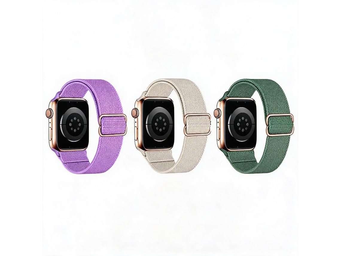 3 Pcs Bracelete Para Apple Watch 42/44/45/46/49mm Cuich