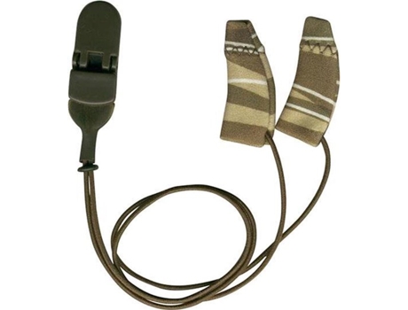 EAR GEAR Mini Curvo Camuflagem com Cordão Aparelhos Auditivos Contra Umidade e Vento