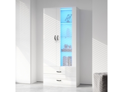 Vitrine Iluminada Com Led, 2 Portas, Expositor Com Porta Transparente