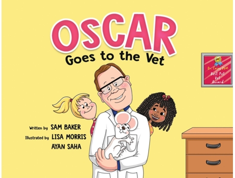 Livro Oscar Goes to the Vet de Sam Baker (Inglês)