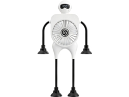 Ventilador De Mesa Portátil Com Luz, Ajustável Em 180 Graus, 3