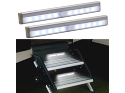 Luzes De Degrau Para Rv De 10 Ledpacote Com 2 Suportes Magnéticos Para Trailers/campistas Zeuxo