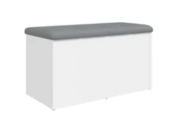 Banco de arrumação VIDAXL derivados de madeira branco (82x42x45 cm)