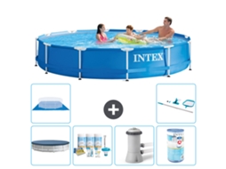 Intex Piscina Com Estrutura Redonda - 366x76 Cm - 7-peças S31550