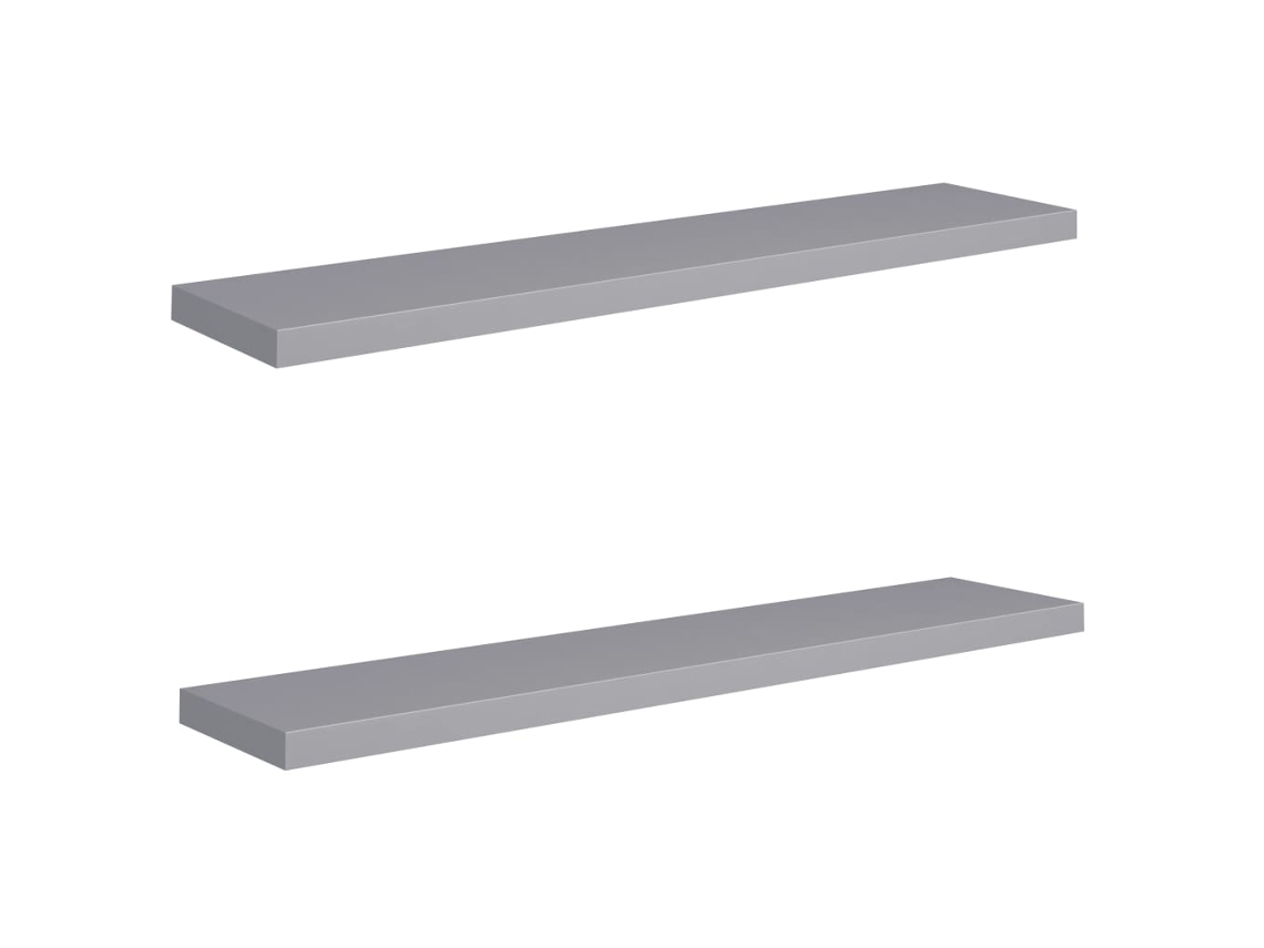 Wall Shelf, Wall Shelves Vidaxl Cinzeto Mdf (120 X 23.5 X 3.8 Cm)