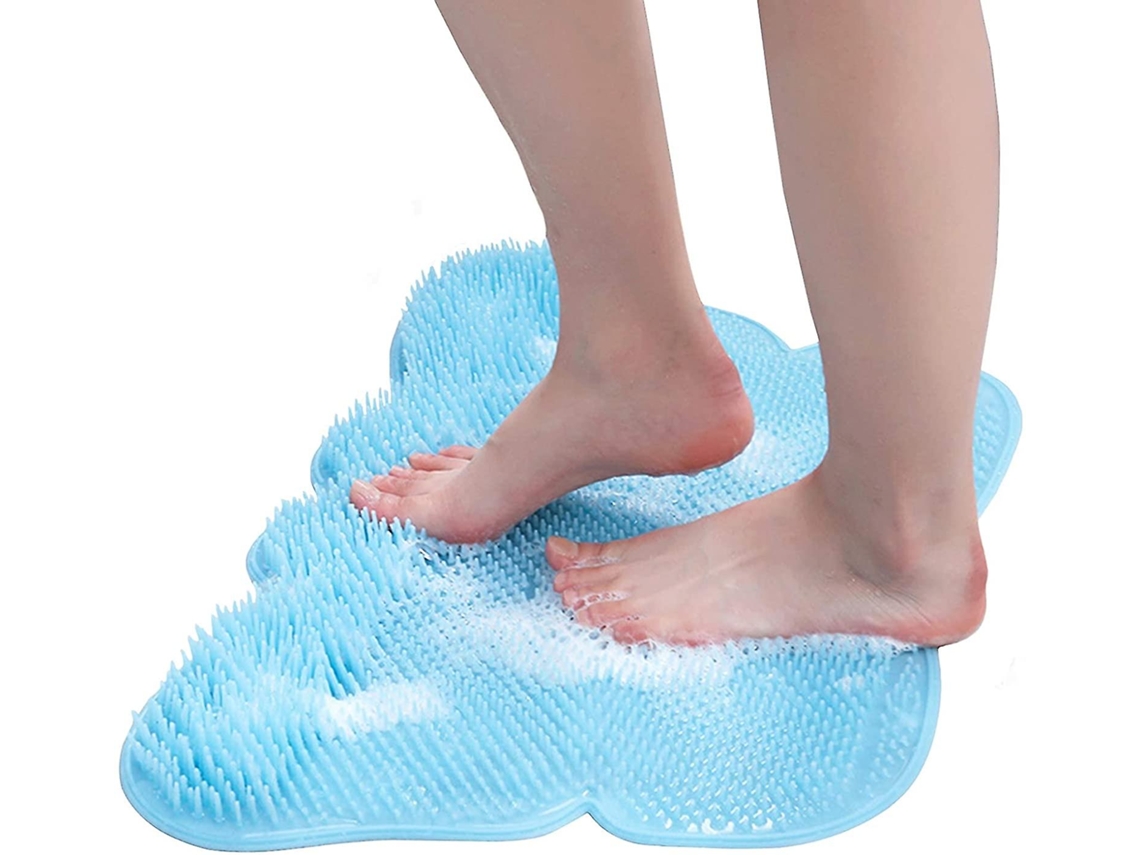 Lurelia Escova Massageadora Para Pés, Para Duche, Com Ventosas, Limpeza E Acupressão, Base Antideslizante, Plantar