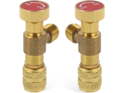 Válvula de segurança de 5/16'' para fornecimento de refrigerante em ar condicionado, em latão.