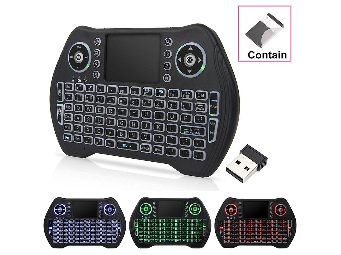 Mini Teclado Sem Fio De 2,4 Ghz Compatível Com Android Tv Box, Iptv, Htpc, Smart Tv, Pc, Etc. -aquaforge