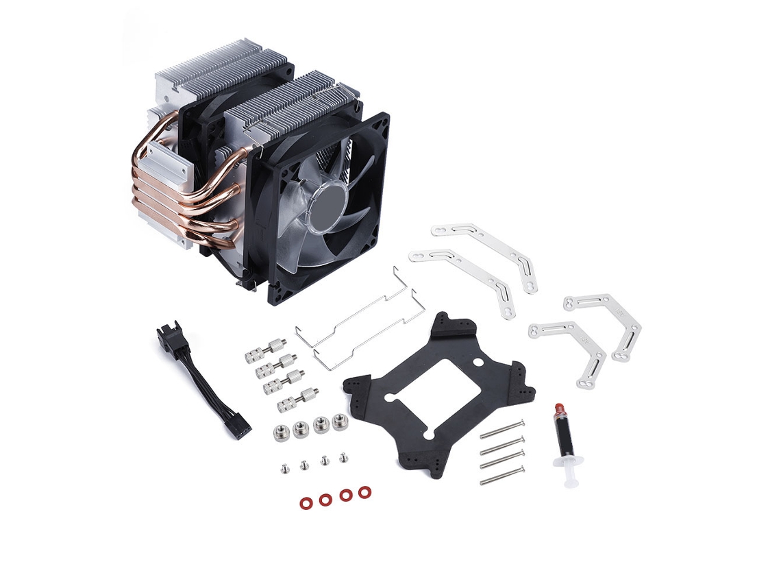 Id-cooling Se-904twin Cooler De Cpu De Torre Dupla Cooler De Cpu Com Ventilador Led