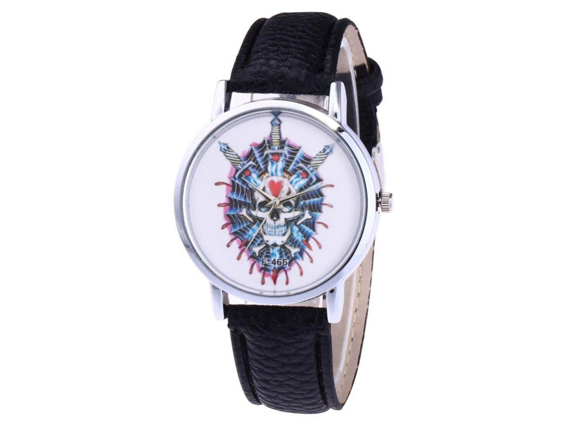 Reloj De Pulsera Pareja Casual Simples Tendencia Hombre Mujer Cuarzo Negro