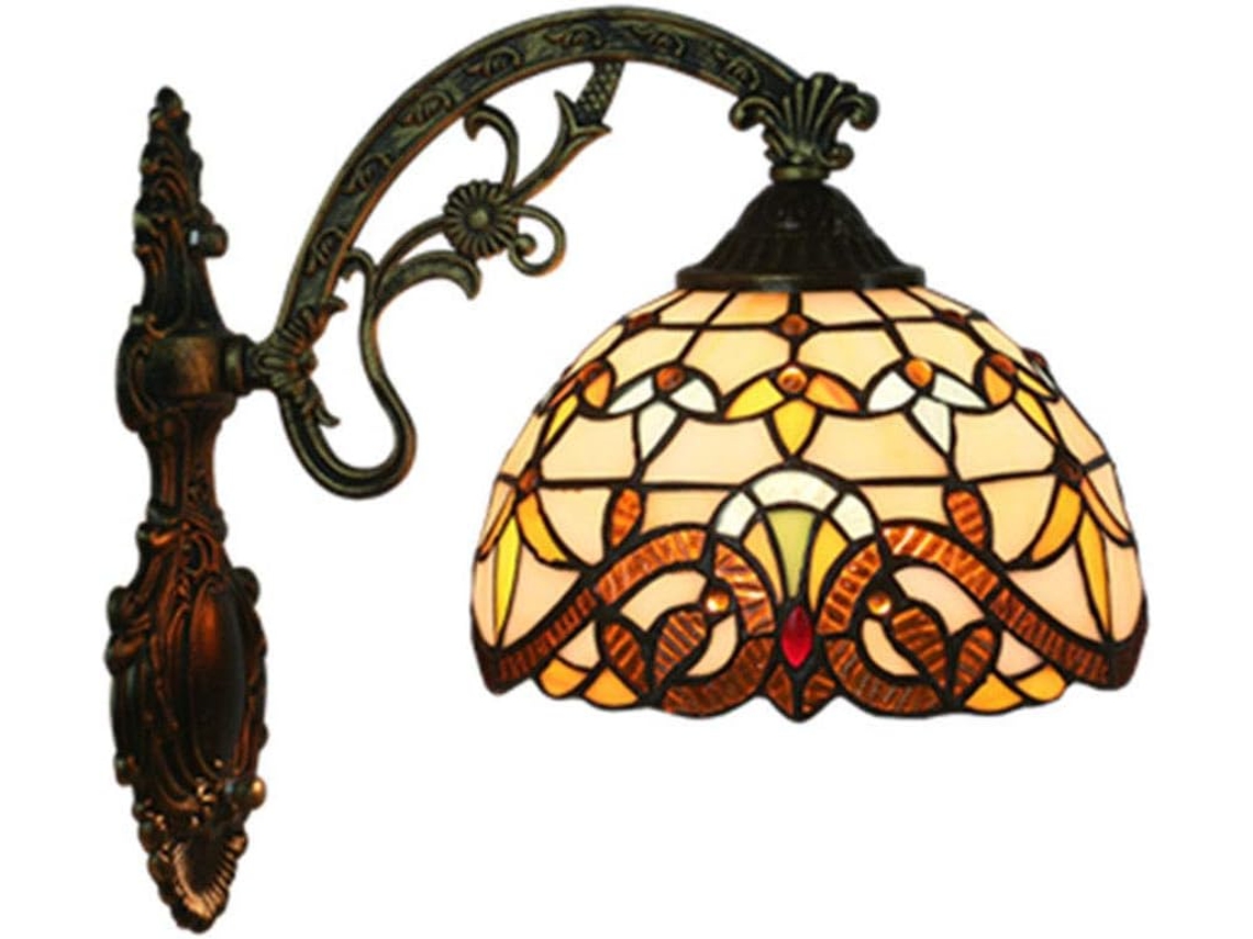 Luminária De Parede Para Sala Estar, Estilo Tiffany Vintage, Mini Luminária De Parede Para Escritório, Hall De Entrada