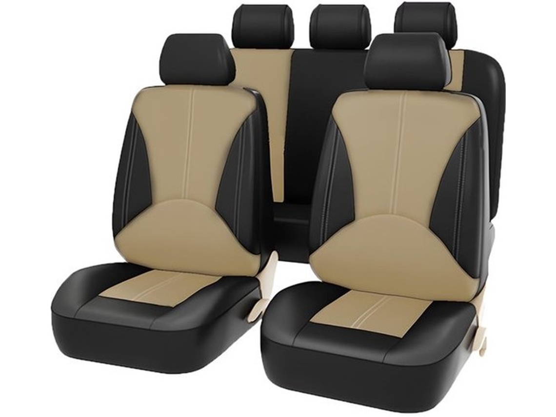 Conjunto De Stoelhoezen 9 Unidades - Impermeável - Universal - Couro Perfurado - Fácil De Instalar - Projeto Elegante - Stoel De Automóvel