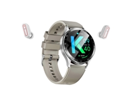 Relógio inteligente 2 em 1 com fones de ouvido Bluetooth sem fio Ly Ebike