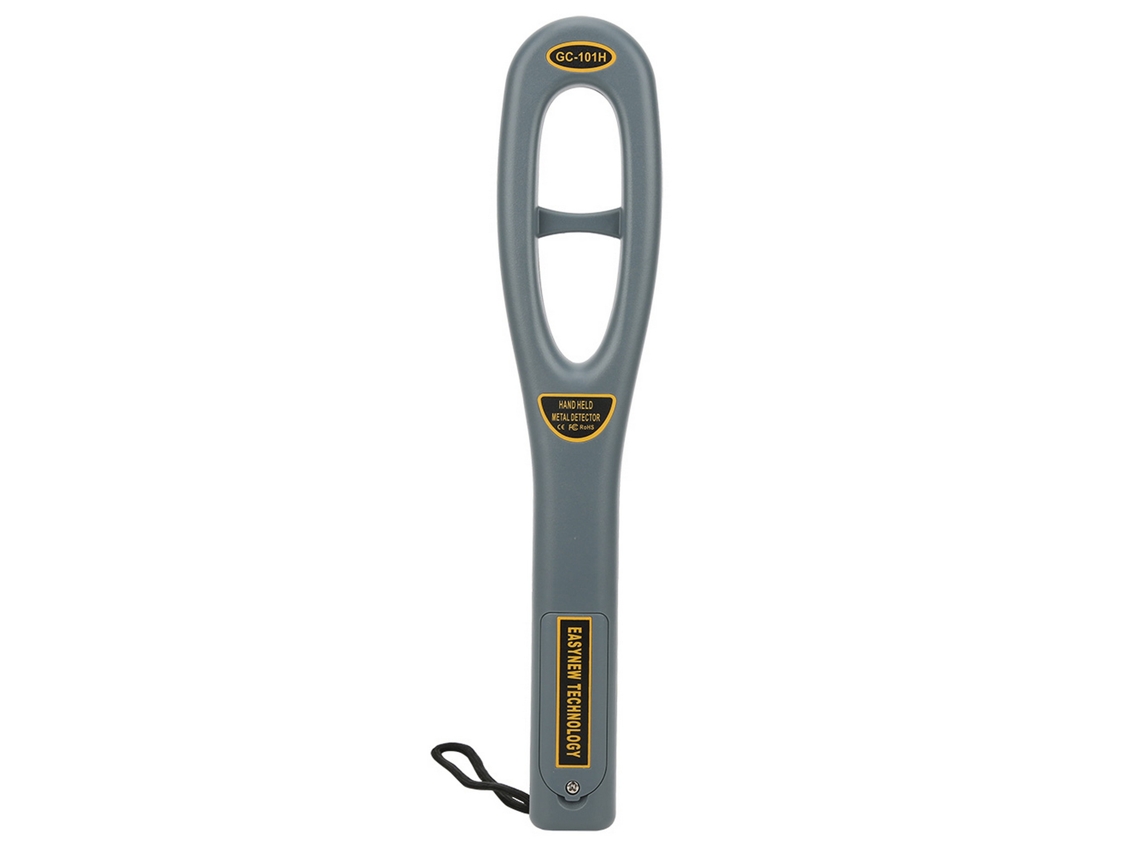 Detector de Metal Portátil Profissional YURU GC101H, Sensibilidade Ajustável, Scanner com Alerta de Áudio e Vibração