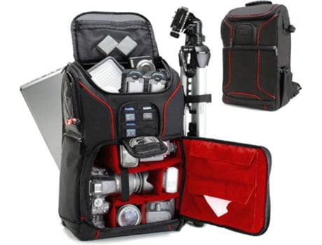 Mochila USA GEAR S17 - R Preto e Vermelho