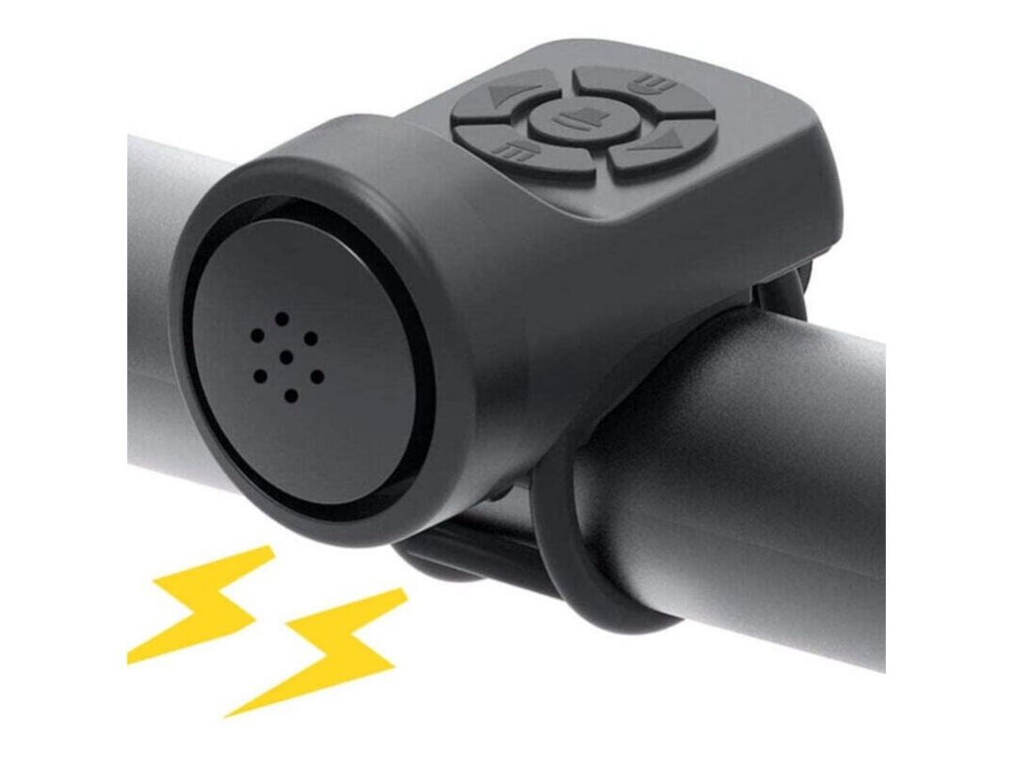 Buzina Elétrica para Bicicleta, AQUAFORGE, recarregável por USB, antifurto, MTB, estrada