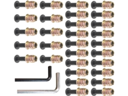 Conjunto De 32 Peças Fixadores Metálicos Para Móveis, Incluindo