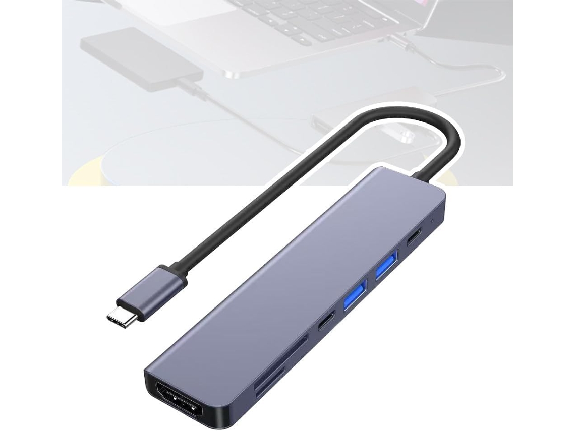 Estação De Acoplamento Multifuncional Type-c/usb Com Interface Usb
