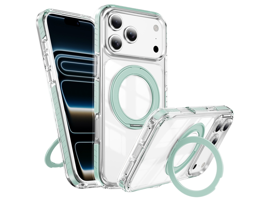 Capa Para Iphone 17 Pro Max Com Magsafe E 360° Suporte Digitallab (verde)