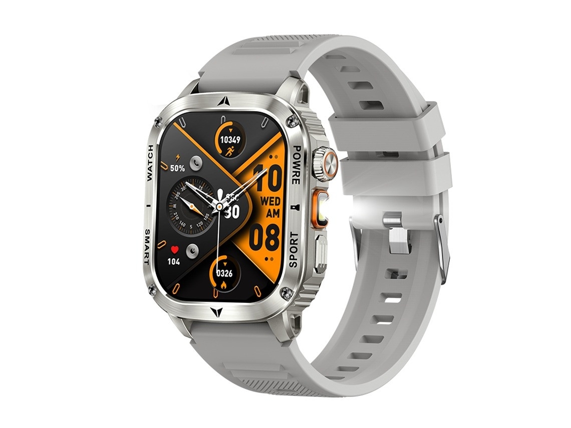 Lanterna Smartwatch Ak80 400mah Bateria Grande (cinza)