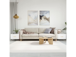 Vidaxl Mesas De Centro 2 Pcs 50x50x40 Cm Branco Brilhante