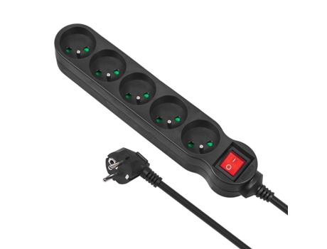Bloco de 5 Tomadas com Interrutor MACLEAN ENERGY Mce183