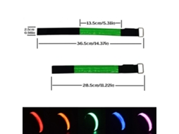 4 Pulseiras Led Recarregáveis Com Banda Reflectiva Ajustável Para Corrida Ciclismo Esportes Ao Ar Livre
