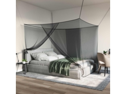 Vidaxl Rede Mosquiteira Para Cama 3 Unid. 156 Mesh Preto Poliéster