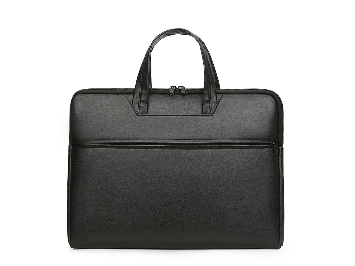 Sacoche D'orden Portátil Em Couro, Modelo Business, Porte-documentos Simples, 38 X 29 Cm