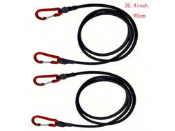 Cordas Elásticas Com Ganchos, 2 Unidades, Resistente, Elástica, Para Camping, Bagagem