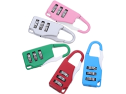 Conjunto De 5 Cadeados Combinação Reconfiguráveis Em Liga Zinco Com Pega Confortável, Para Orifícios De Travamento Malas