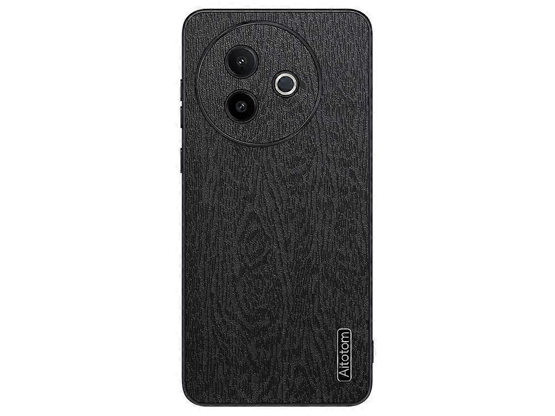 Capa De Celular À Prova De Choque Em Couro De Casca De Árvore