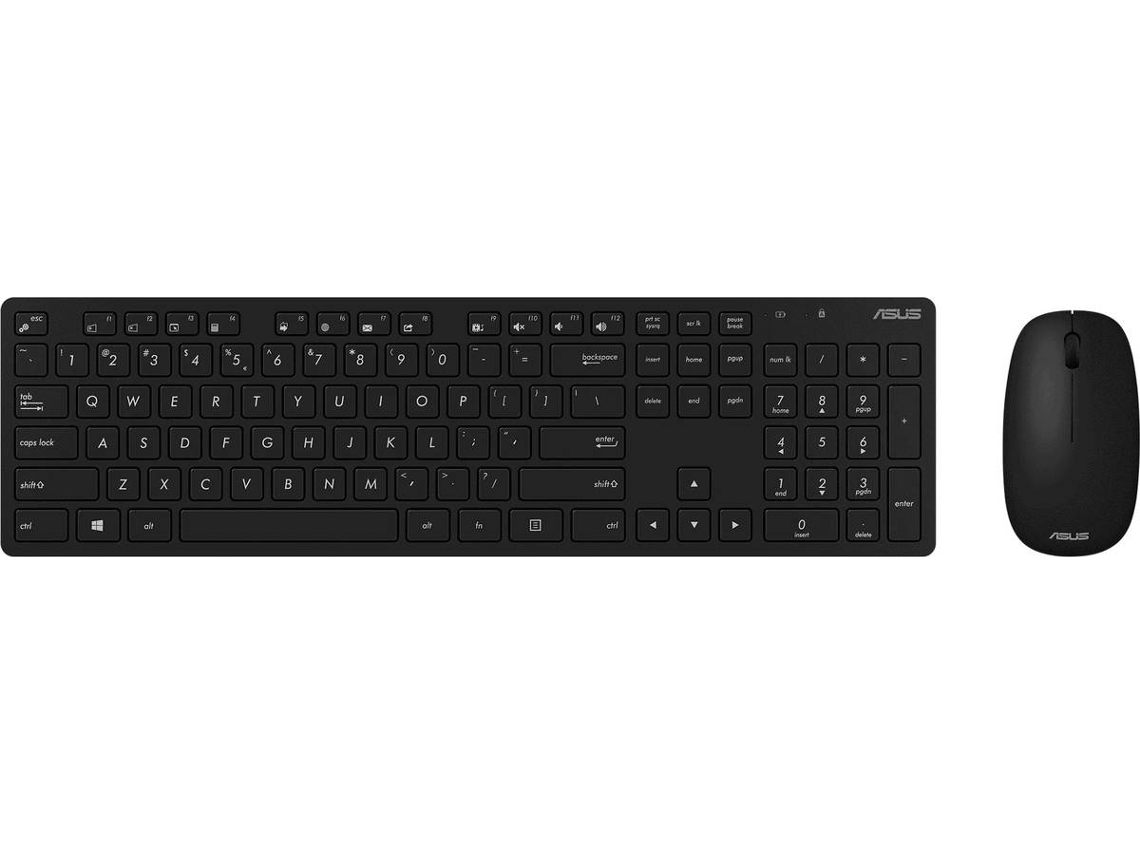 Teclado + Rato ASUS W5000 Copilot (Sem Fios - Preto)