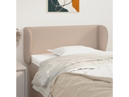 Cabecero de piel sintética 93x23x78/88 cm Capuchino