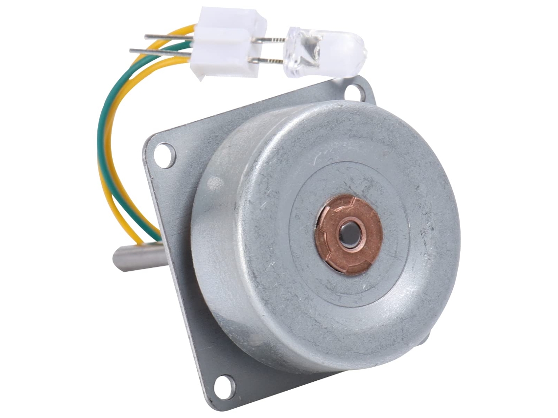 Miniatura De Gerador Trifásico Com Motor Sem Escovas Em Prateado Metal, Baixo