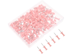 Tachinas decorativas de plástico rosa, pacote com 100 unidades.