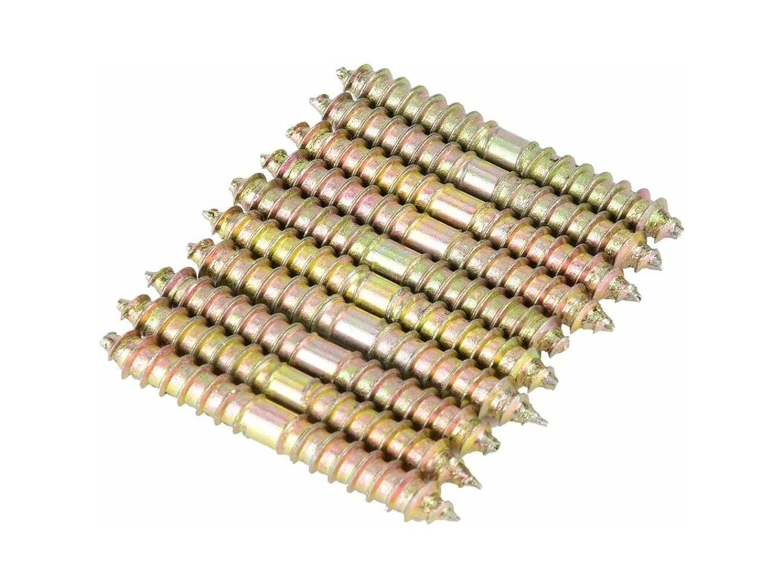 Conjunto De 10 Parafusos De Cabeça Panela De Dupla Face, Barras Roscadas, Parafusos Autoatarraxantes, Parafusos Roscados, Para Marcenaria