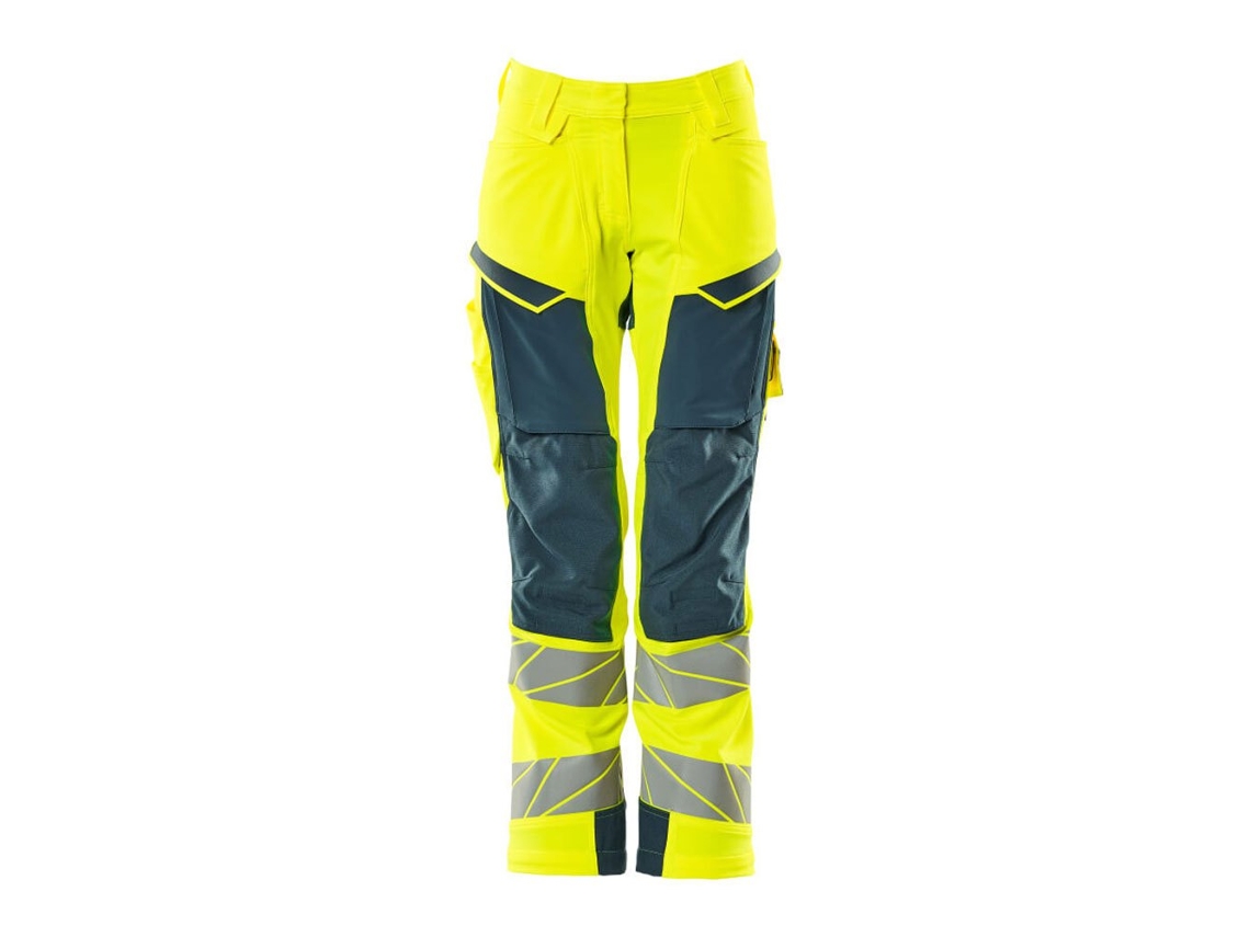 Calças Grandes Com Bolsos Para Joelheiras Accelerate Safe 19078 Amarelo 50 / 32 MASCOT