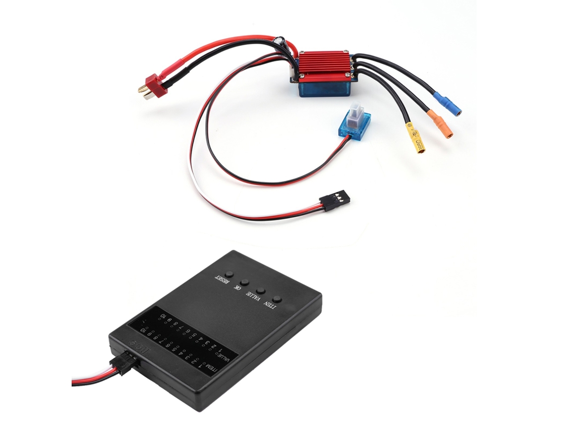 Control De Velocidad Eléctrico Brushless 25a Impermeável Com Cartão De Programação Para Carro De Controle Remoto 1/14 1/16 Caminhão Todo Terreno