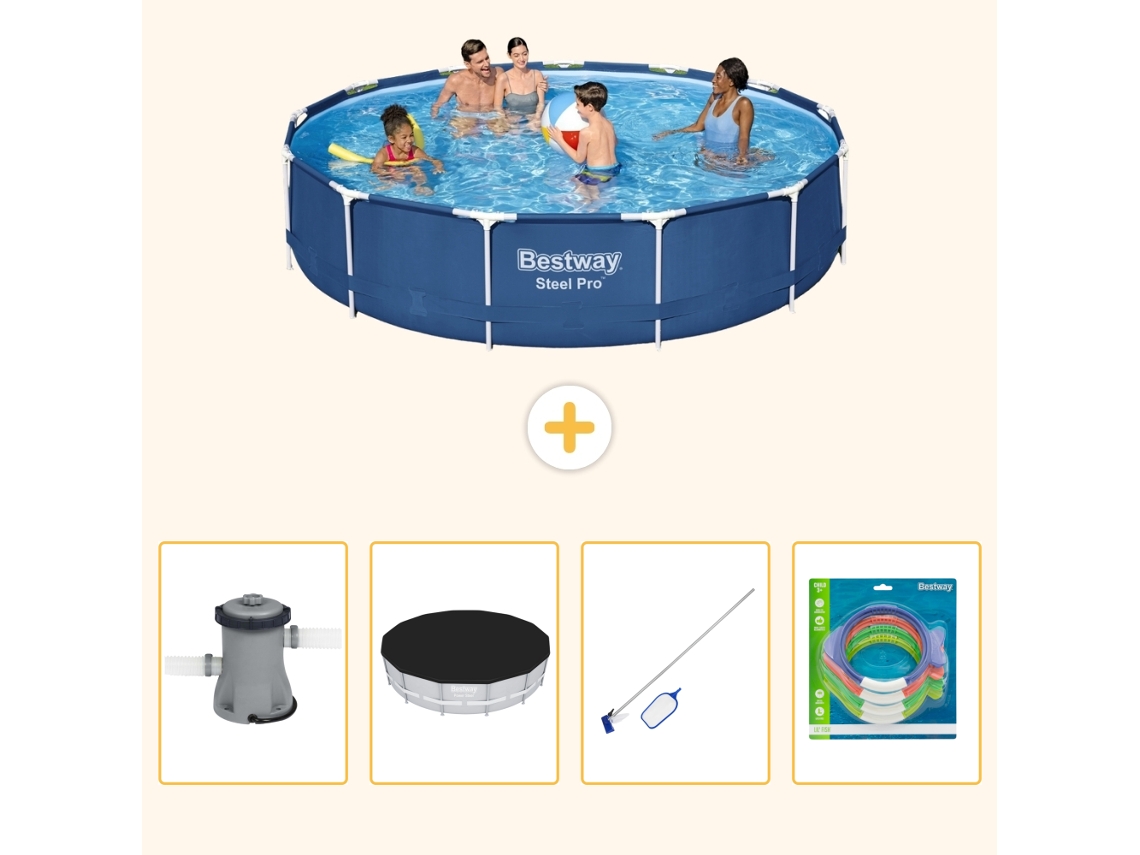 Bestway Piscina Bestway Steel Pro Redonda - 396x84 Cm - 5-peças S299