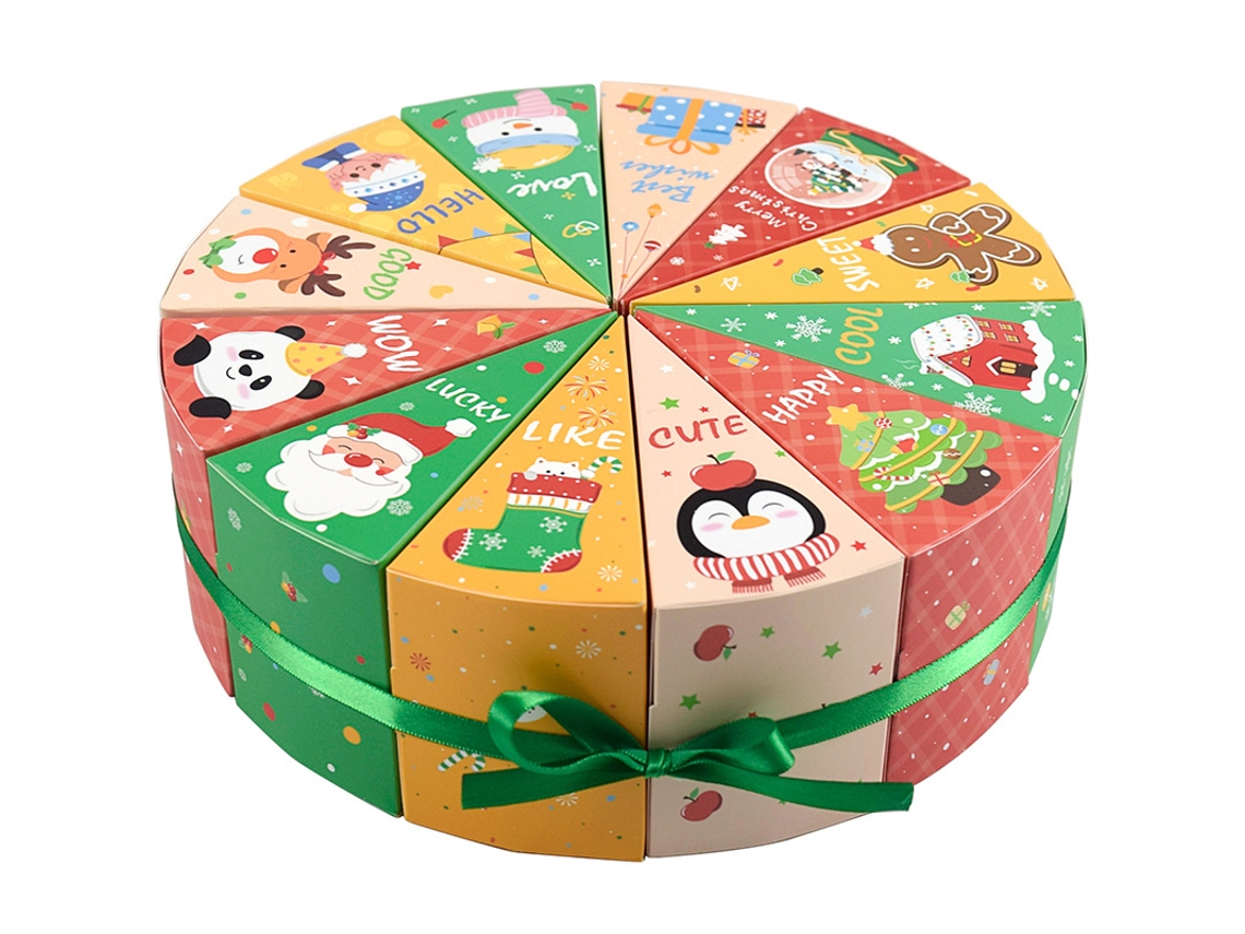 Conjunto De 12 Caixas Surpresa De Natal, Calendário Do Advento, Adereços Para A Véspera De Natal, Embalagem Para Presente E Festa. Aquaforge