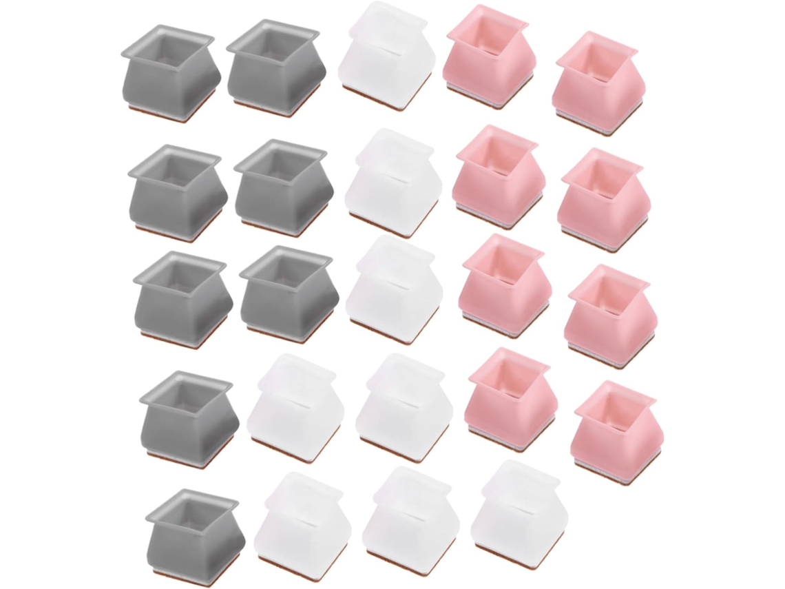 Nuobesty 24 Peças Protetores De Pés Cadeira E Mesa Para Resistência A Arranhões, Fáceis De Instalar, Para Móveis