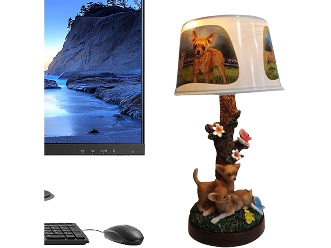 Luminária de mesa da série Animal, iluminação ambiente, recarregável via USB, portátil.